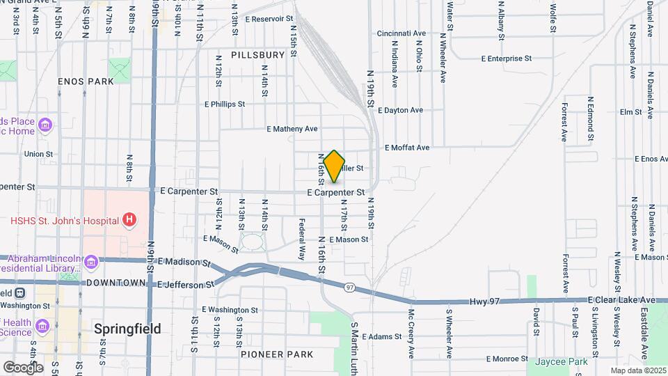 1621 E Carpenter St Map and Location Details