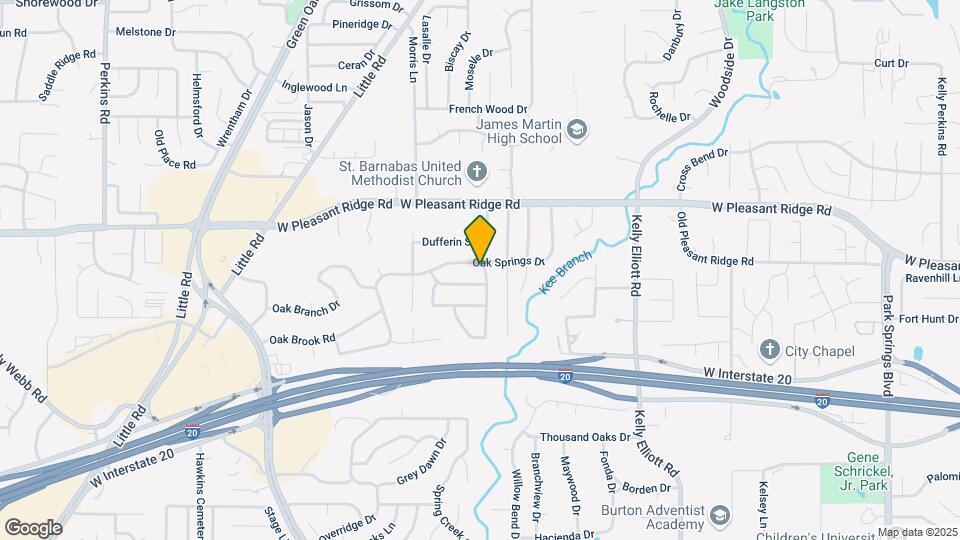 4900 Oak Springs Dr Map and Location Details