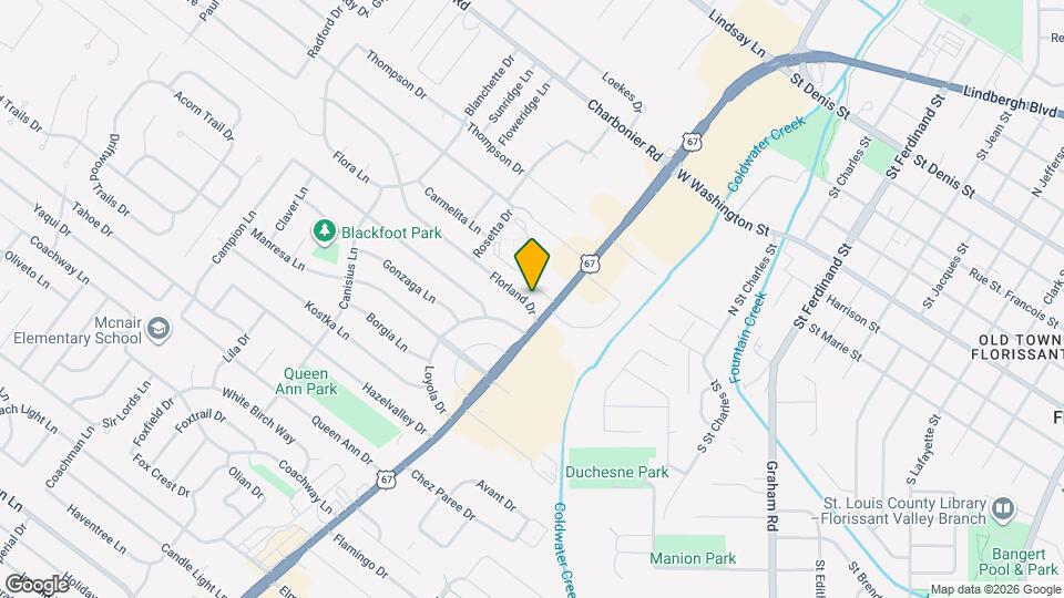 615 Florland Dr Map and Location Details