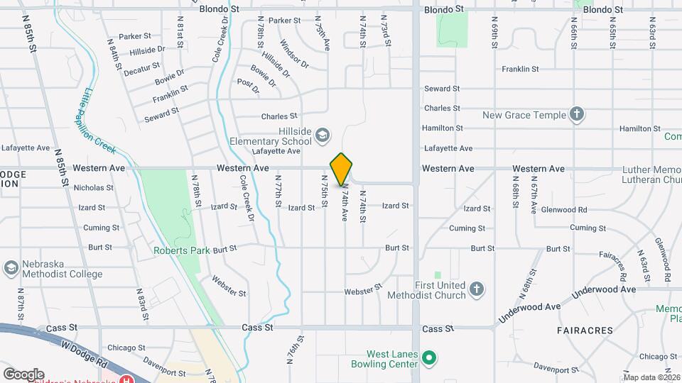 1024 N 74th Ave Map and Location Details