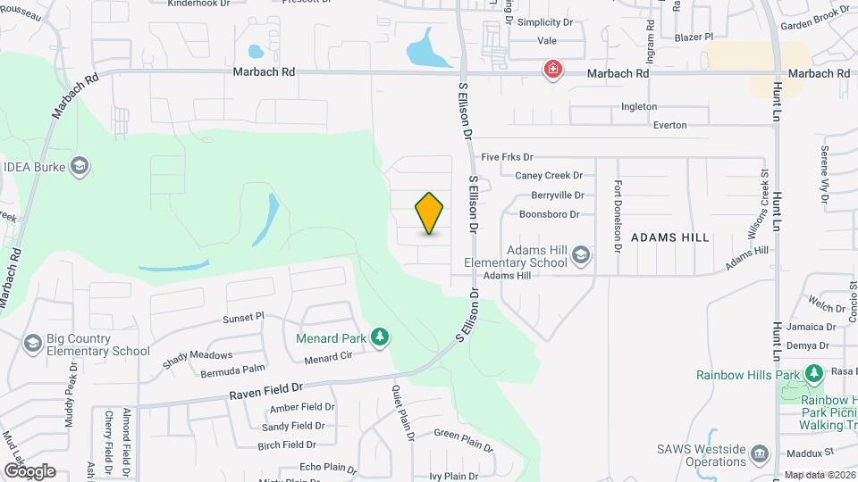 9727 Marbach Hl Map and Location Details