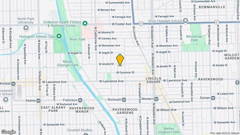 4859 N Talman Ave Map and Location Details