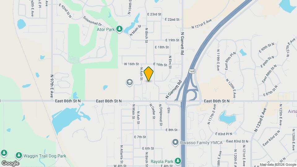 1401 N Birch St Map and Location Details