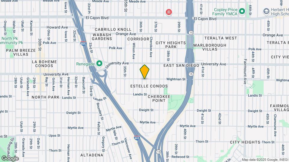 3783 36th St Map and Location Details
