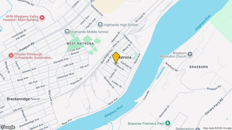 62 Walnut St Map and Location Details