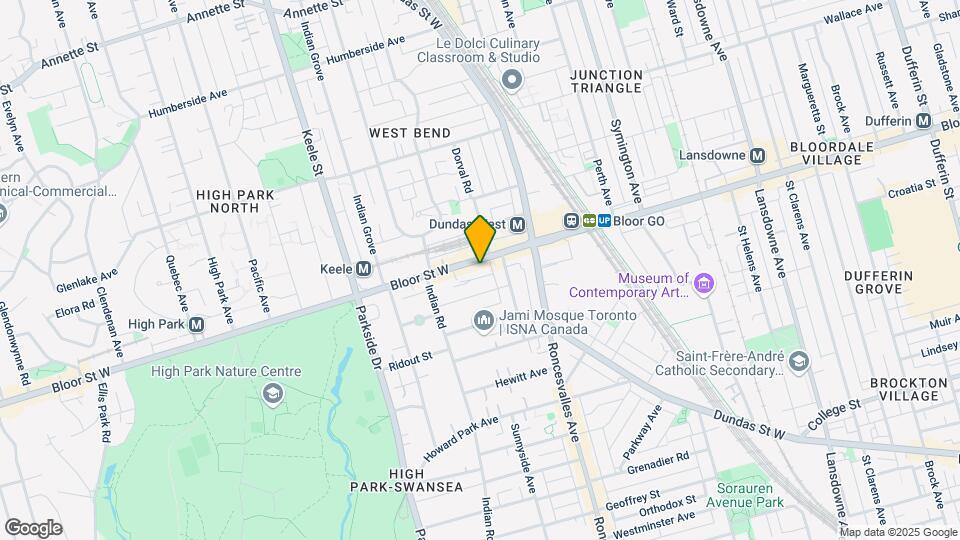 1585 Bloor St W Map and Location Details