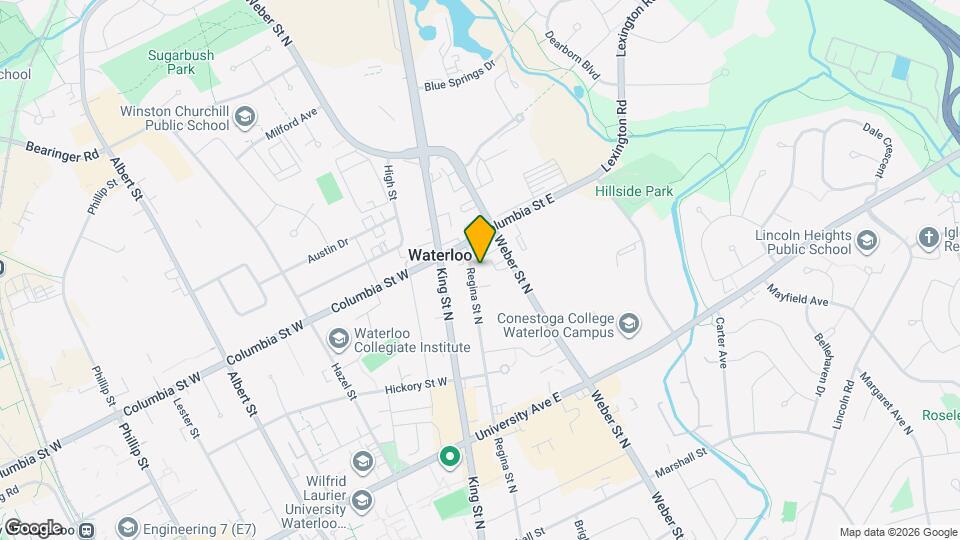 350 Regina St N Map and Location Details