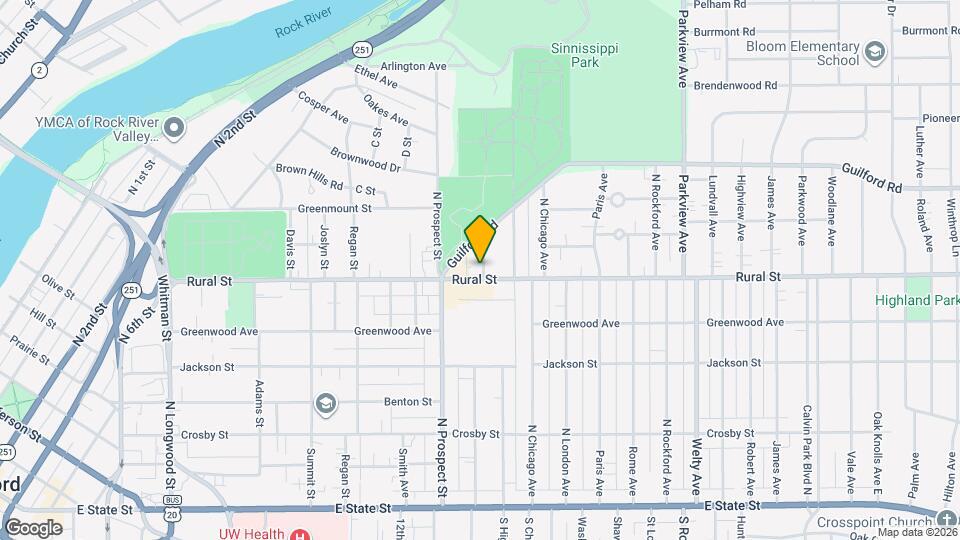 1728 Rural St, Unit 1st floor west Map and Location Details