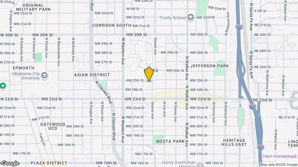 806 NW 25th St Map and Location Details