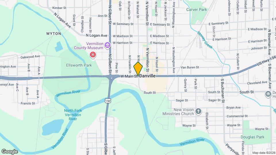 2 S Walnut St Map and Location Details