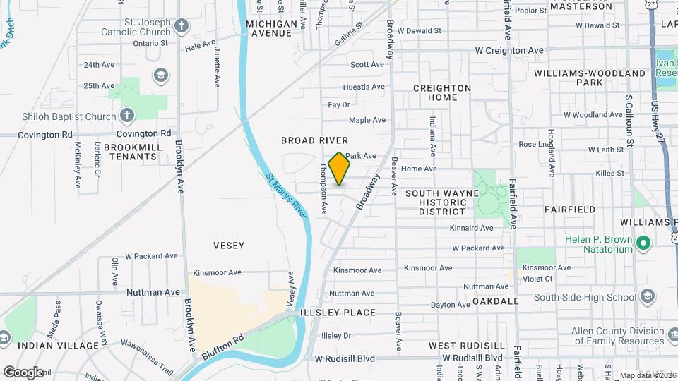 1310 W Wildwood Ave Map and Location Details