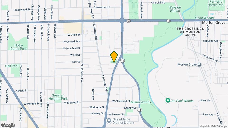 8450 Waukegan Rd, Unit 1 Map and Location Details