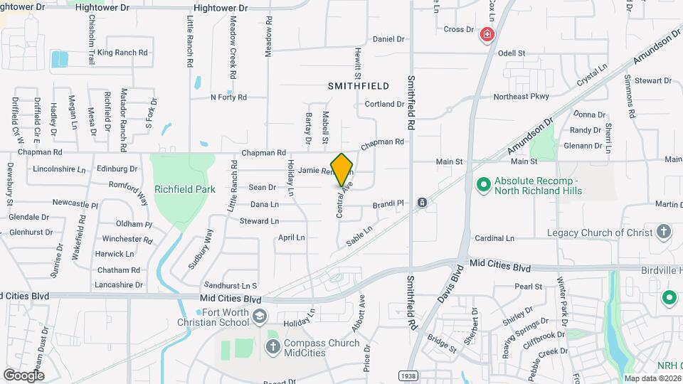6603 Central Ave Map and Location Details