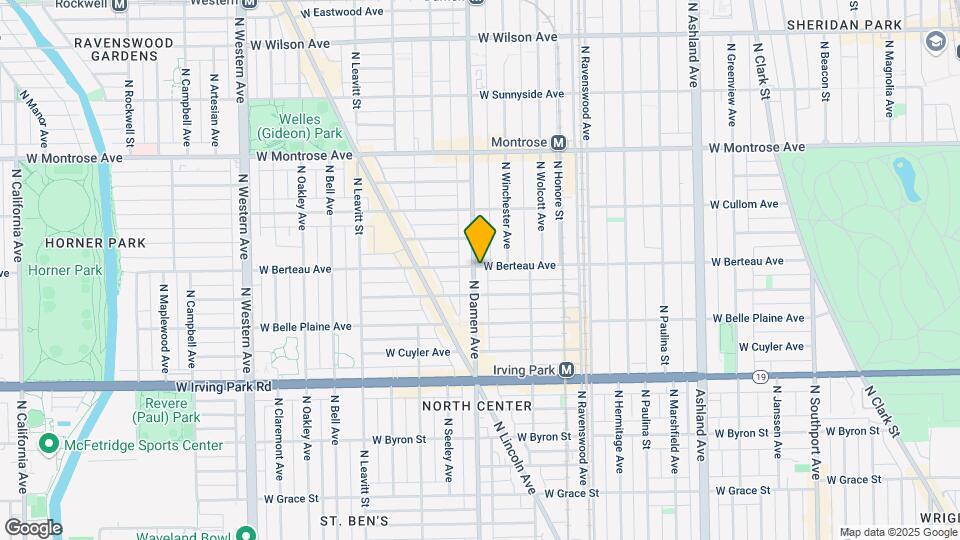1947 W Berteau Ave Map and Location Details