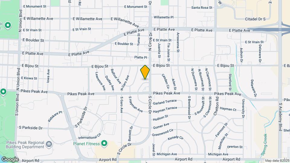 34 N Garland Ave Map and Location Details