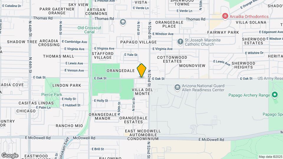 5109 E Oak St Map and Location Details