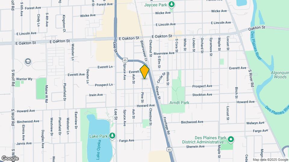 1857 Pine St Map and Location Details