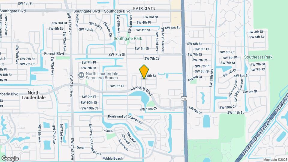 841 SW 63rd Ave Map and Location Details