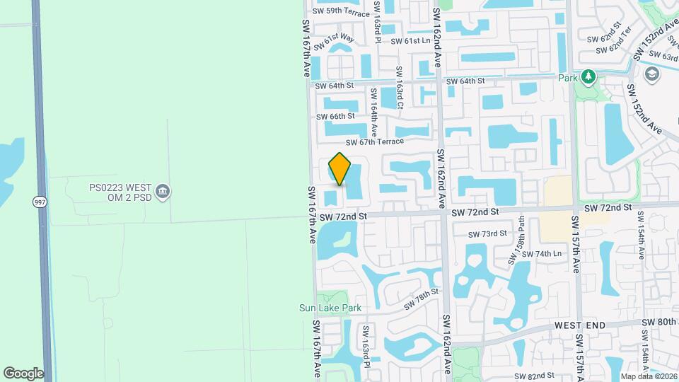 7031 SW 165th Ave Map and Location Details