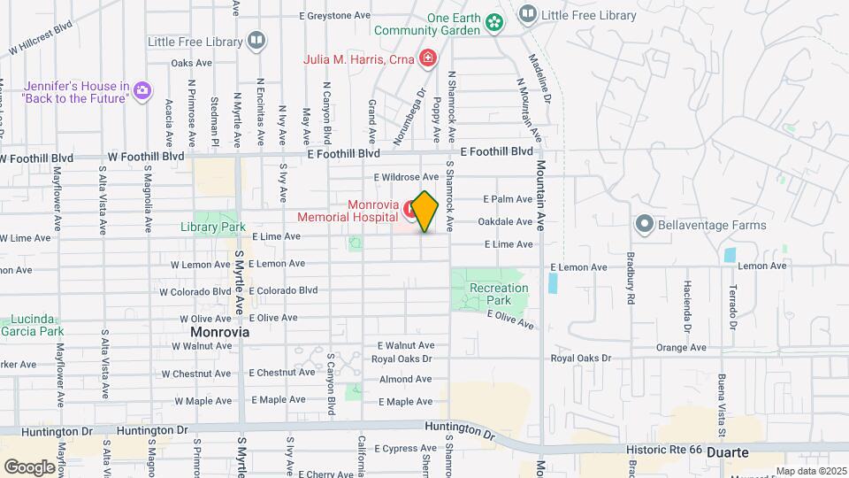 402 S Heliotrope Ave Map and Location Details