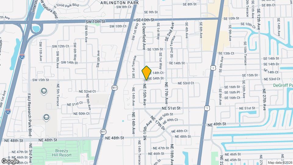 1517 NE 53rd Ct Map and Location Details