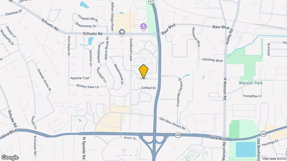 10352 Forest Brook Ln, Unit Apt G Mapa y Detalles de la Ubicación