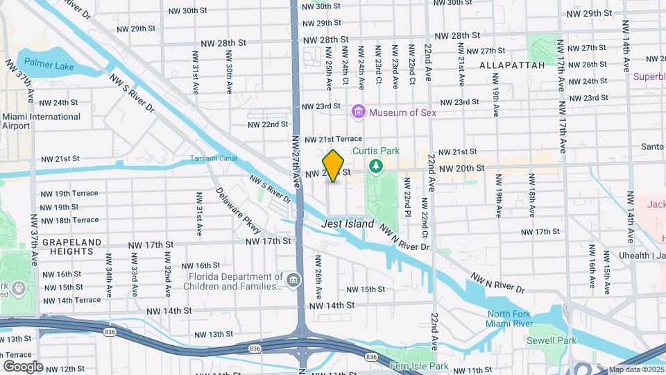 1961 NW 25th Ave Map and Location Details