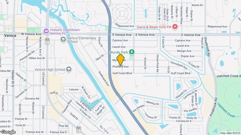 744 Pineland Ave Map and Location Details