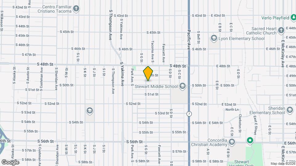 527 S 50th St Map and Location Details