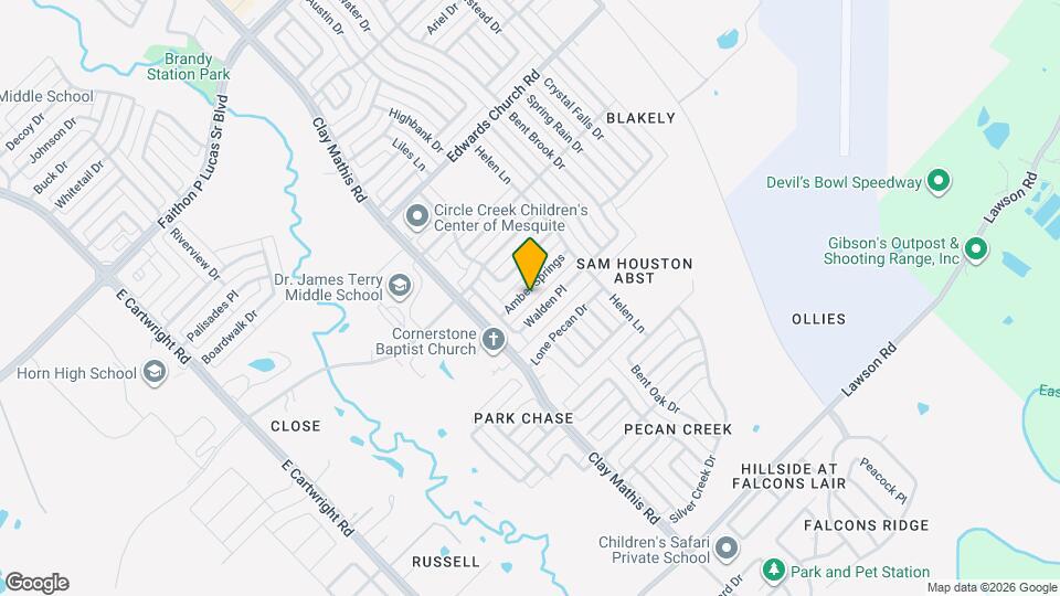 2128 Amber Springs Mapa y Detalles de la Ubicación