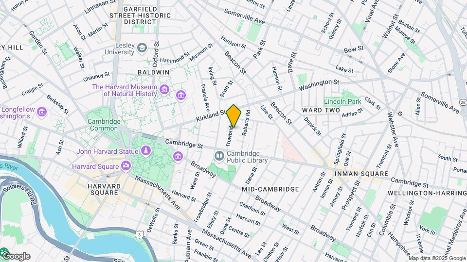 102 Trowbridge St Map and Location Details