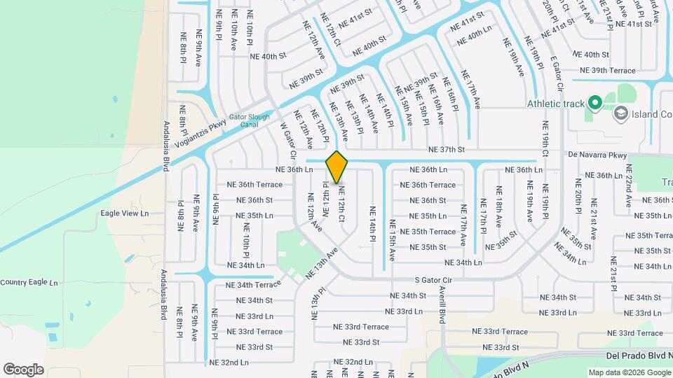 3610 NE 12th Ct Map and Location Details