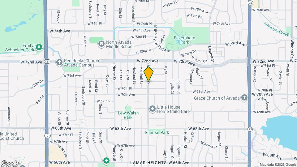 7048 N Lamar St Map and Location Details