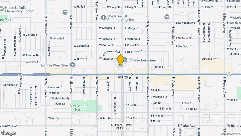 422 N Riverside Ave Map and Location Details