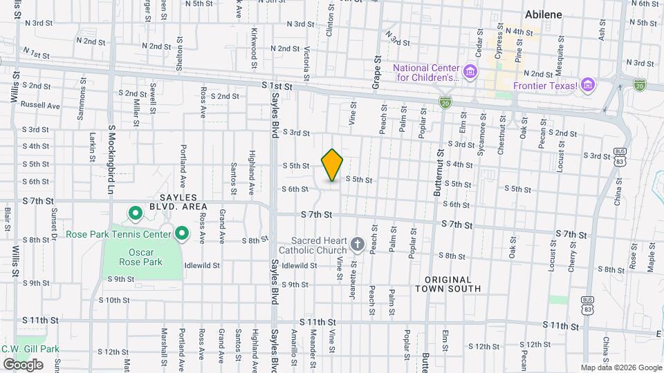 1818 S 6th St Map and Location Details
