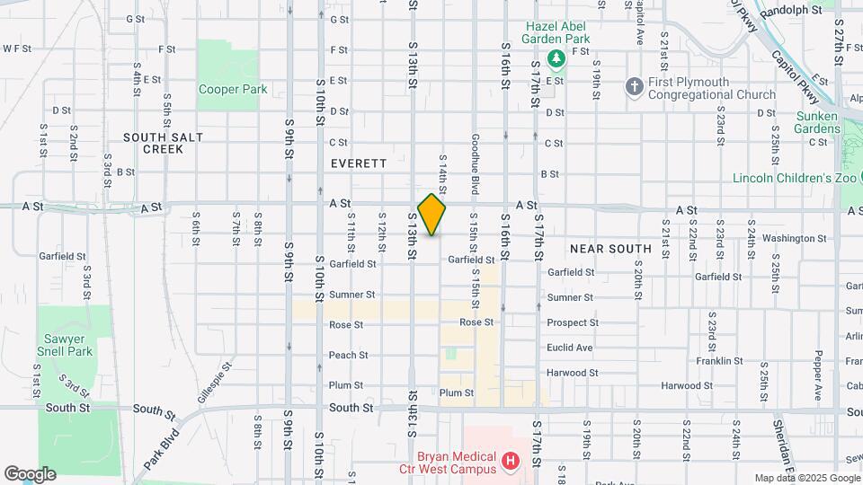 1337 Washington St Map and Location Details