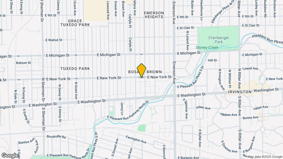 4823 E New York St Map and Location Details