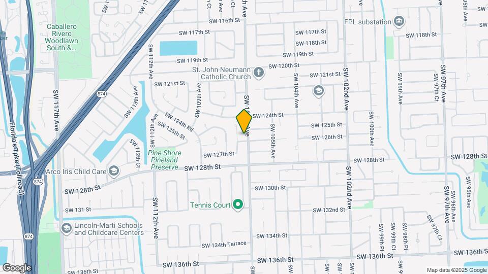 12520 SW 107th Ave Map and Location Details