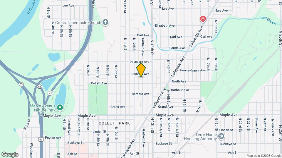 2414 Garfield Ave Map and Location Details