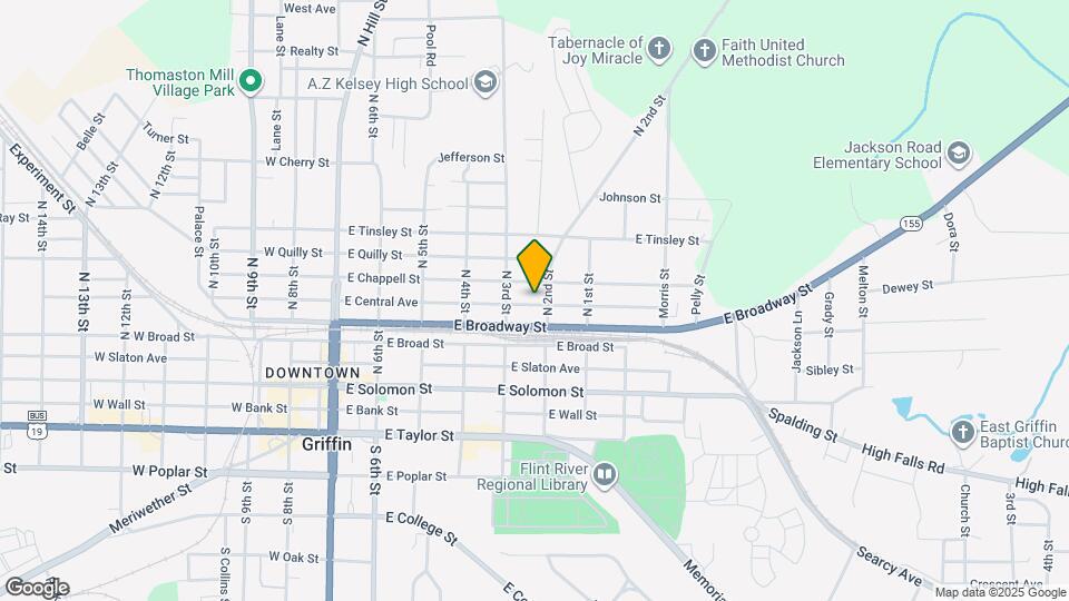 521 E Central Ave Map and Location Details