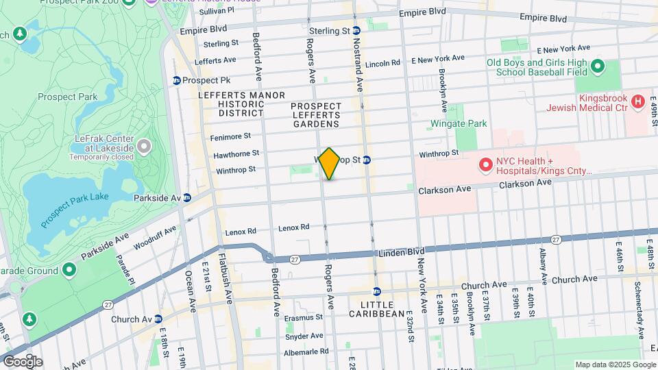 620 Parkside Ave Map and Location Details