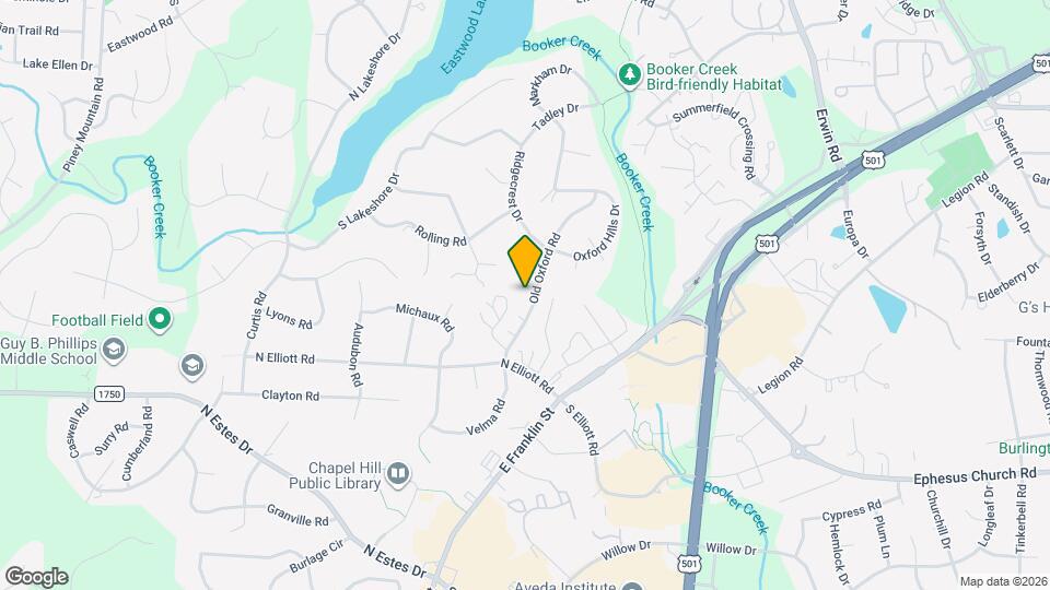 1617 Old Oxford Rd Map and Location Details