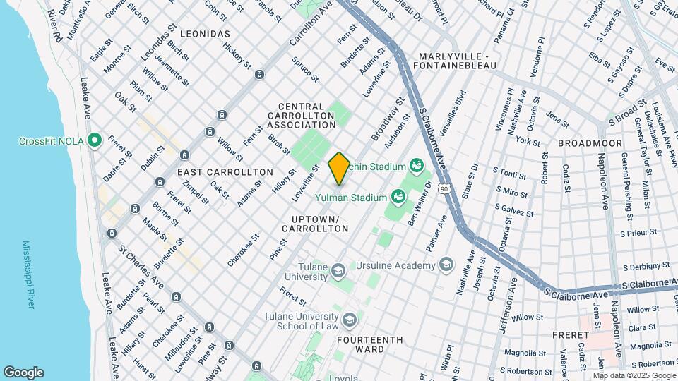 1601 Broadway St Map and Location Details