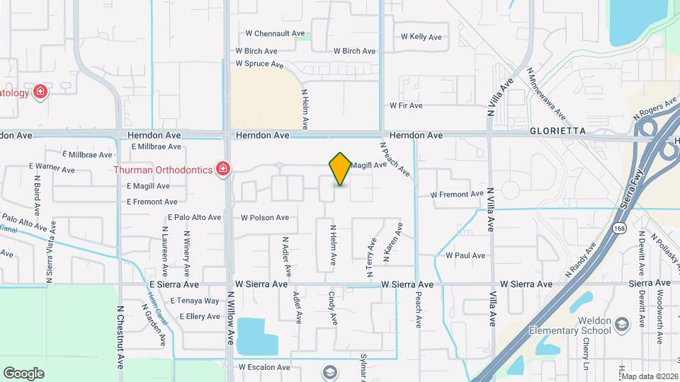 241 N Helm Ave Map and Location Details