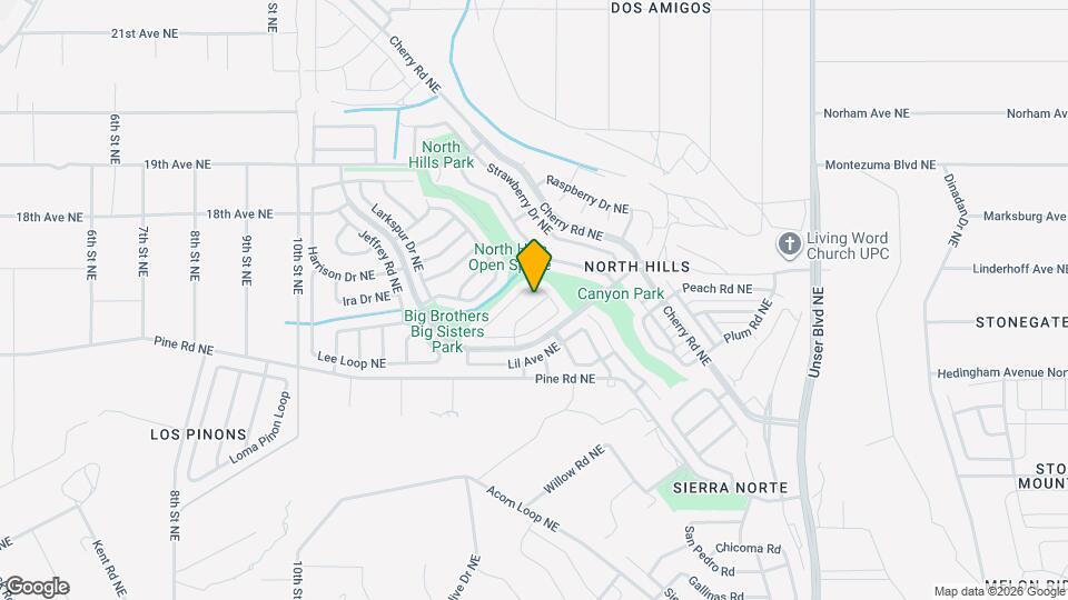 1729 Chamisa Rd NE Map and Location Details