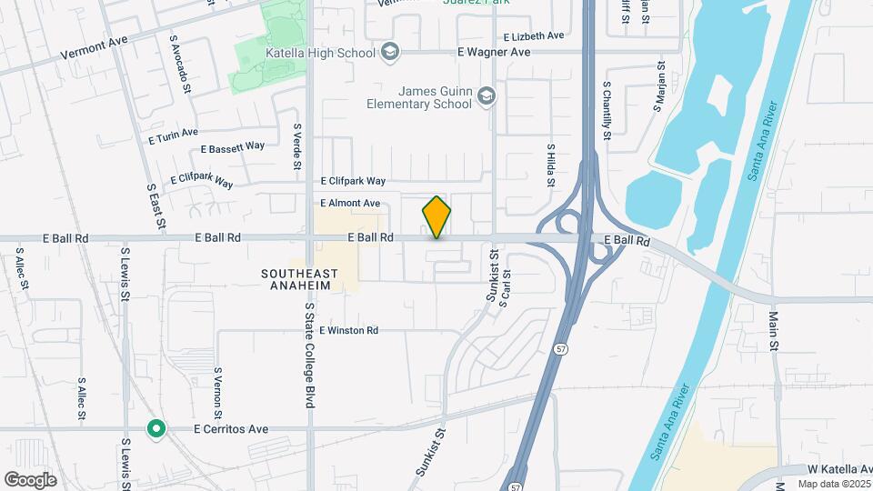 2320 E Ball Rd Map and Location Details