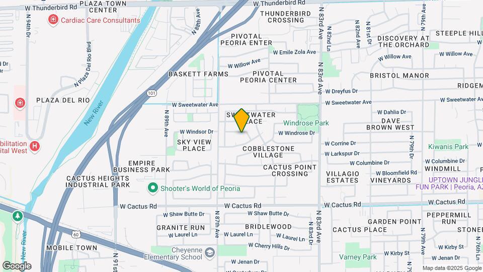 8537 W Windsor Dr Map and Location Details