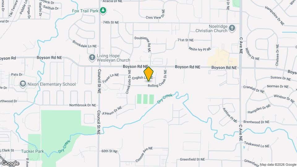 1118 Rolling Creek Dr NE Map and Location Details