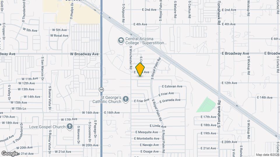 520 E Desert Ave Mapa y Detalles de la Ubicación