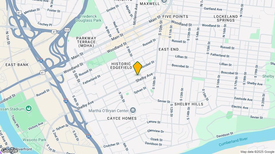 819 Shelby Ave Mapa y Detalles de la Ubicación